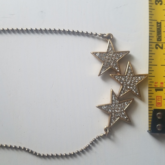 J. Crew 3 Star Long Statement Layer Necklace - Picture 5 of 8